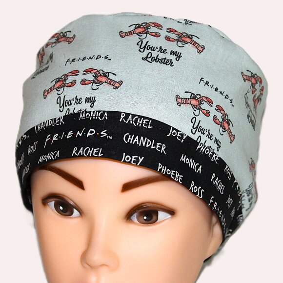 New Womens Friends You Are My Lobster Euro Scrub Cap - Picture 2 of 6
